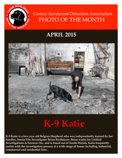 K-9 Katie - Canine Accelerant Detection Association