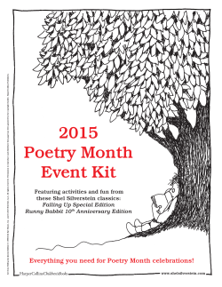 2015 Poetry Month Event Kit