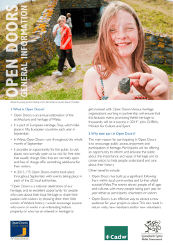 Open Doors &acirc; General Information