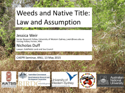 Slides  - Centre for Aboriginal Economic Policy Research