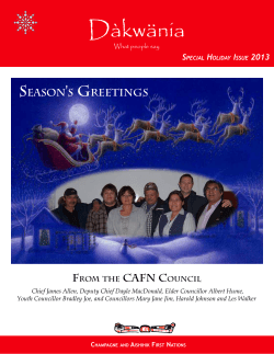 CAFN Newsletter â Special Holiday Issue 2013
