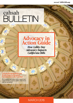 cahsah Advocacy in Action Guide