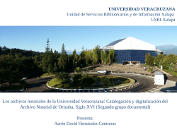 Los archivos notariales de la Universidad Veracruzana