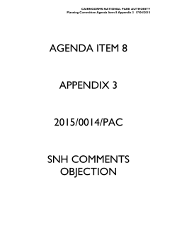 agenda item 8 appendix 3 2015/0014/pac snh comments objection