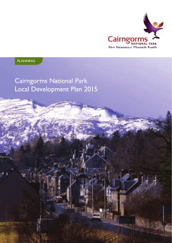 Local Development Plan 2015 - Cairngorms National Park Authority