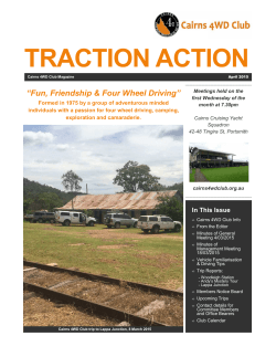 TRACTION ACTION - Cairns 4WD Club