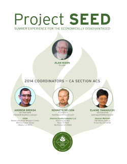 2014 Project SEED Program