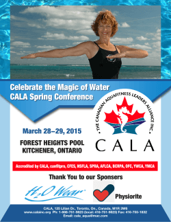 Celebrate the Magic of Water CALA Spring Conference