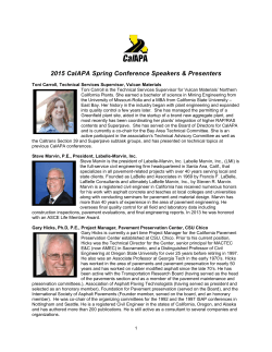 2015 CalAPA Spring Conference Speakers & Presenters