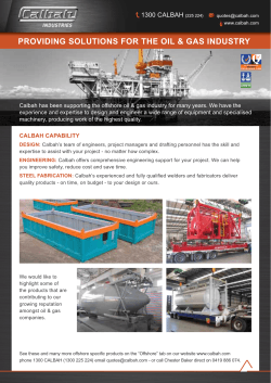 providing solutions for the oil & gas industry