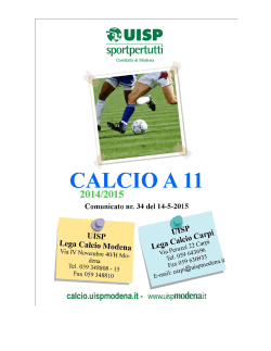Comunicato nÂ° 34 - Lega Calcio