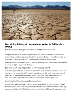 Everything I thought I knew about water in California is wrong | Grist