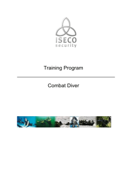 Training Program Combat Diver