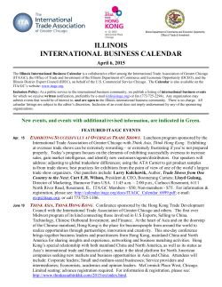 Illinois International Business Calendar