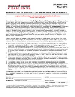 Volunteer Form May 3 2015