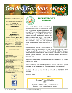 Golden Gardens eNews - California Garden Clubs, Inc.