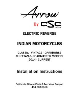 Electric Reverse - California Sidecar