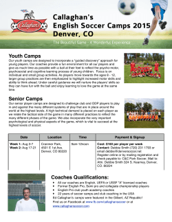 Denver, CO â Summer 2015 Registration