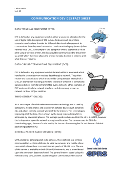 COMMUNICATION DEVICES FACT SHEET