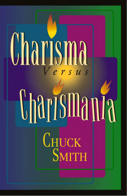 Charisma vs. Charismania - Calvary Community Church Cedar Rapids