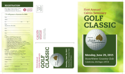2015_Golf_Classic_Br.. - Calvin Theological Seminary