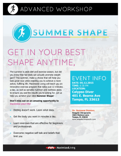 Summer Shape Seminar!