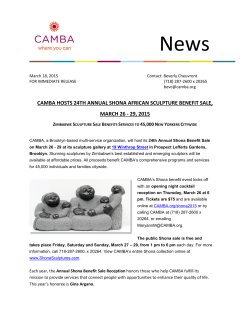 camba hosts 24th annual shona african sculpture benefit sale