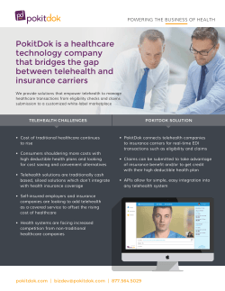 PokitDok is a healthcare technology company that bridges the gap
