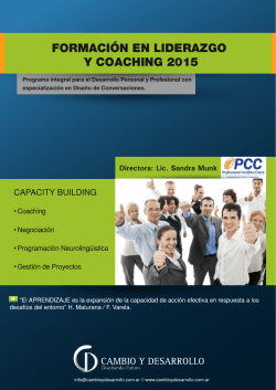Coaching - Cambio y Desarrollo