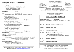 24 May 2015 Pentecost - Camborne and Redruth