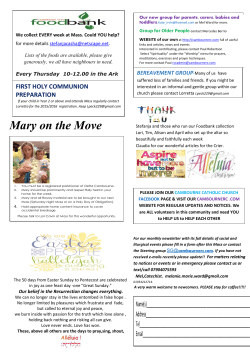 Mary on the Move - Cambourne RC Church