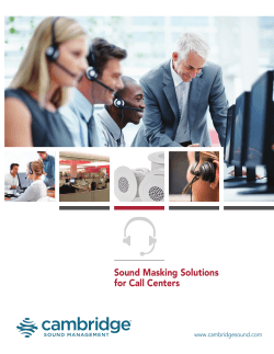 Call center_1_20_2015_web - Cambridge Sound Management