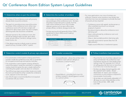 QtÂ® Conference Room Edition System Layout Guidelines