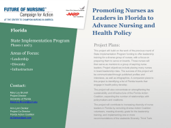 Promoting Nurses as Leaders in Florida to Advance Nursing and