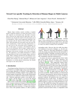 Toward User-specific Tracking by Detection of Human Shapes in