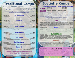 2015 Camp Brochure