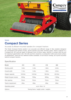 Compact Series - Campey Turf Care Systems