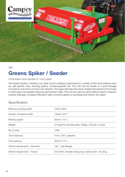 Greens Spiker / Seeder - Campey Turf Care Systems