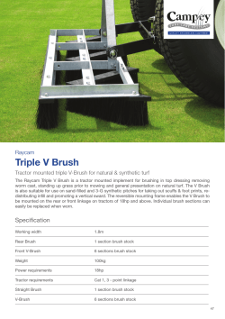 Triple V Brush - Campey Turf Care Systems