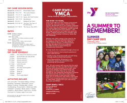 REMEMBER! - Camp Jewell YMCA