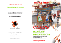 BASKET PRINTEMPS - Camps Basket 67