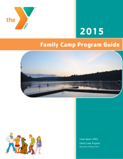 Family Camp Program Guide 2015 - Camp Speers