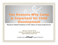 Ten Reasons Why Camp is Important for Child Development