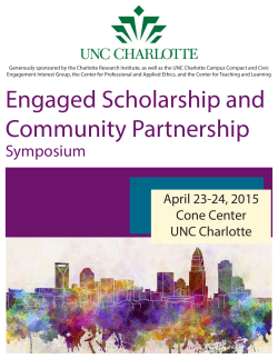 Engaged Scholarship and Community Partnership