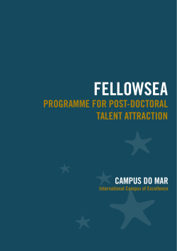 FELLOWSEA call - Campus do Mar