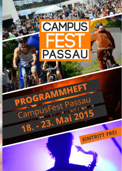 18. - 23. Mai 2015 - Campusfest Passau