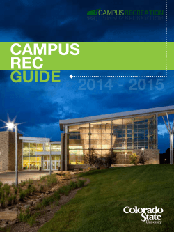 Rec Guide - Campus Recreation