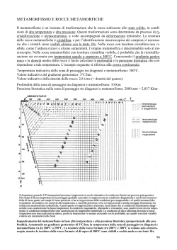 METAMORFISMO E ROCCE METAMORFICHE