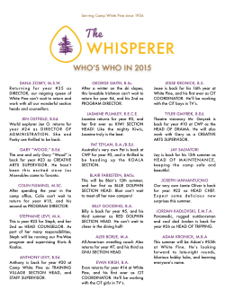 The Whisperer - Camp White Pine