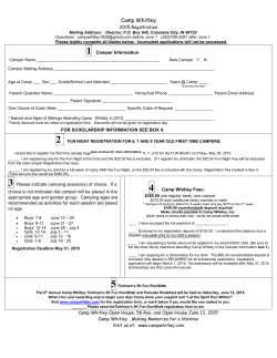 2015 camper registration form